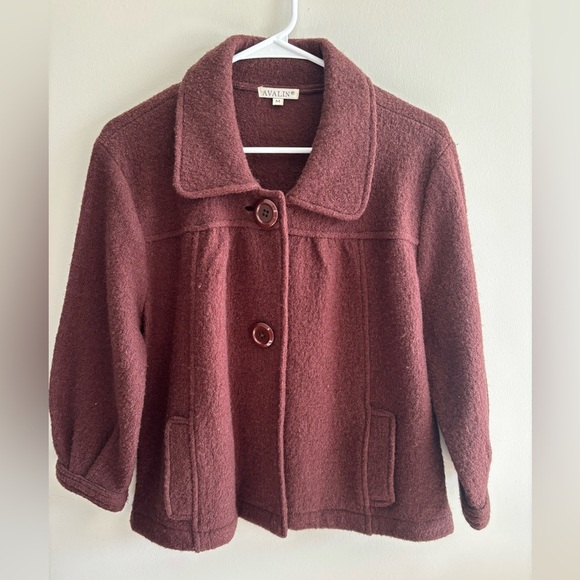 Avalin Jackets & Blazers - Avalin 100% wool Bubble Sleeve Party Coat Size Medium